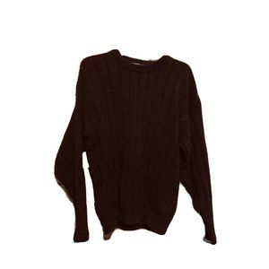 Cape Isle Knitters‎ Mens Sweater Blue Long Sleeve Pullover Crew 100% Cotton M